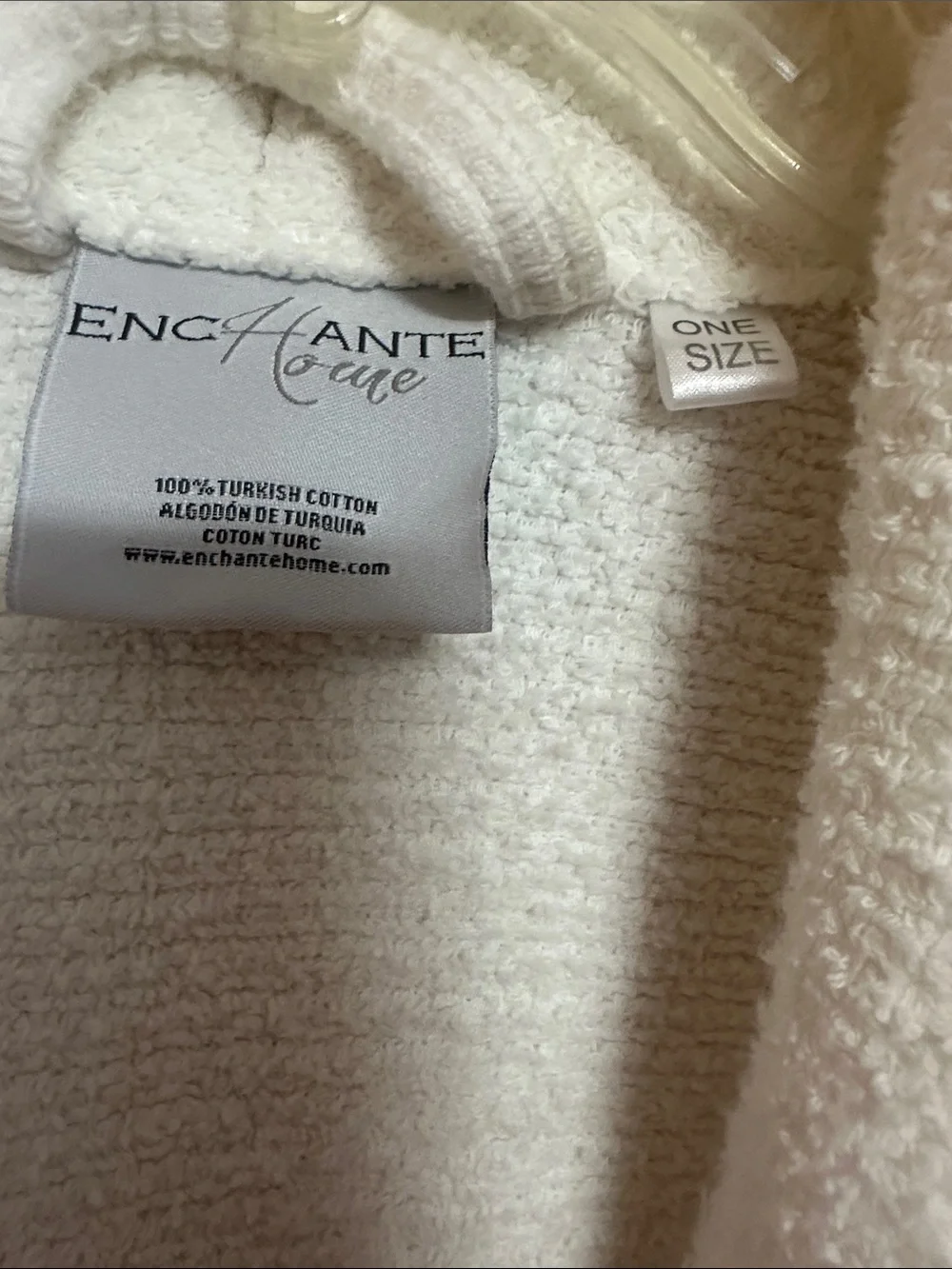White Waffle Weave Bath Robe - Unbranded